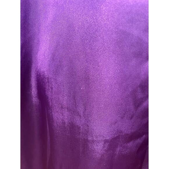 Apt. 9 Women's Satin Babydoll Slip Dress Nightgown with Purple Robe - Picture 7 of 10
